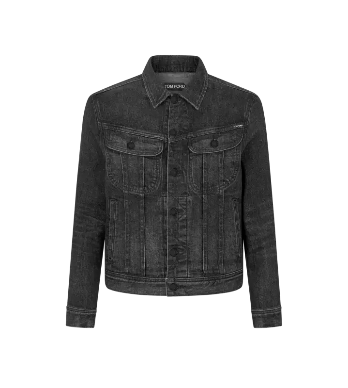 BLACK ICON SELVEDGE DENIM JACKET BLACK online